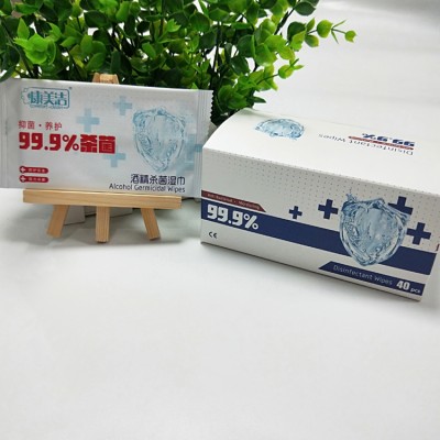 Customized oem individually packed travel disposable biodegradable cleaning antibacterial disinfectant alcohol wet wipes